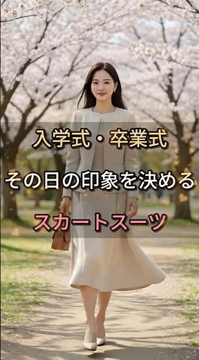 入学式・卒業式、その日の印象を決めるスカートスーツ