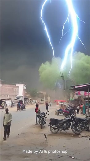 बिजली गिरी , struck by lightingvideo , , aandhi toofan ki vdieo cyclone ,toofan, , ASMR