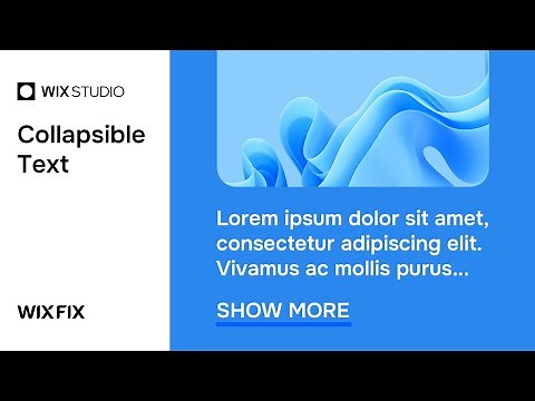 How to Use Collapsible Text in Wix Studio | Wix Fix