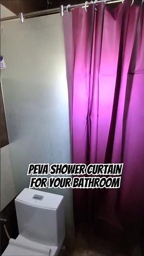 Peva shower curtain installation | Waterproof bathroom curtain