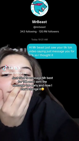 Mensaje divertido para MrBeast sobre 10k