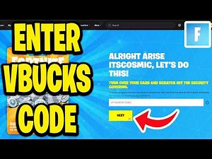 How To Enter Fortnite Vbucks Code