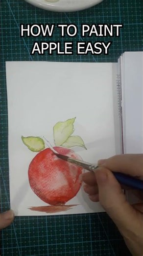 How to draw apple easy #art #shortsvideo #drawingforkids #drawing #sketching