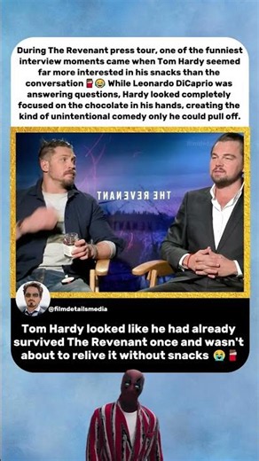 Tom Hardy Was More Interested in Chocolate Than the Interview 😂🍫 | The Revenant (2015)
