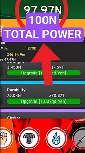 I FINALLY HIT *100N* TOTAL POWER IN ANIME FIGHTING SIMULATOR ENDLESS!! (AFSE) #afse #afs #afsshorts