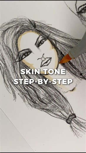 Skin Tone Step-By-Step Copic Sketch Marker E30 | Tutorial