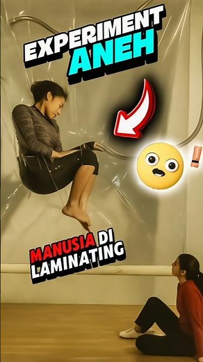 Strange Experiment: Human Becomes a Plastic Vacuum!