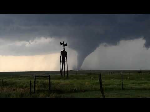 Siren Head by a Tornado
