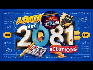 Asmita Set 2081|| Math Set 1 to 10 Solution || Question and Solution