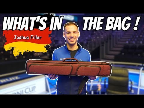 What cue does Joshua Filler play with? Whats in the bag of Mosconi MVP #joshuafiller #predatorcues