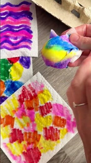 🌸 Easy Tie-Dye Easter Eggs with Paper Towels! 🥚✨