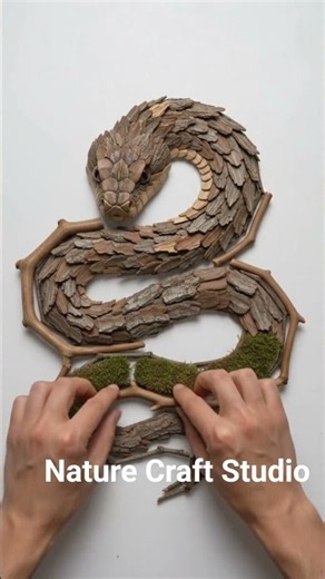 What can you create with simple pieces of wood and twigs?