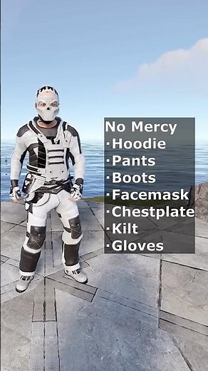 Rust No Mercy Full Armor Set #rust #rustshorts