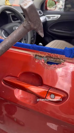 Rusty car door repair #mechanicvideo #mechanicsteve #mechanic #automotive #mechaniclife | Mechanic Steve