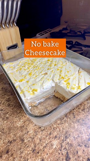 This no bake cheesecake is going to become a house-hold favorite. And the crazy part it, it tastes soooo good frozen! It was like a cheesecake ice cream bar 🤤 Ingredients ⬇️ 2 pks graham crackers 6 tbsp unsalted butter 2 blocks cream cheese (room temp) 2 tbsp lemon juice 1/2 tbsp vanilla 1 can sweetened condensed milk (14oz) 1 cup heavy cream 3 tbsp powdered sugar lemon zest #bigmamacooks #nobakecheesecake #cheesecake | A Taste of Michelle