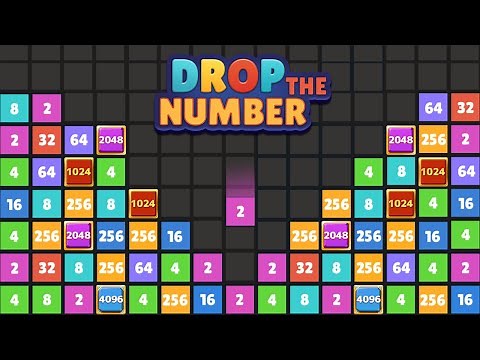Number Drop: 2048 Merge Puzzle Gameplay | Relaxing Number Puzzle Game