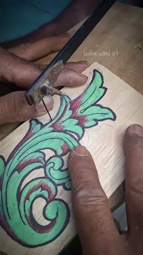 DIY Wood Carved Ornament | Scroll Saw Techniques for Beginners #shorts