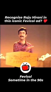 576K views · 10K reactions | ✨ Remember this iconic Fevicol ad and recognise @hirani.rajkumar in this blast from the past? ♥️ #Throwback #oldads #oldtv #indiantv #india #nostalgia #memories #childhood #nostalgic #titlesong #family #familytime #1990s #2000s #timeless #heartwarming #flashback #classic #reelkarofeelkaro #reels #instagram #trending #ads #growinupinthe90s #growingupinthe2000s #rajkumarhirani #fevicol No copyright infringement intended.  | Indian TV Fans | Facebook