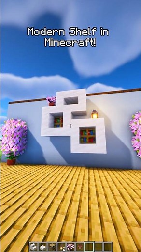 Modern Shelf in Minecraft! ✨ || #Shorts