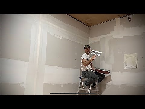 How to mud and tape sheetrock 2nd coat.