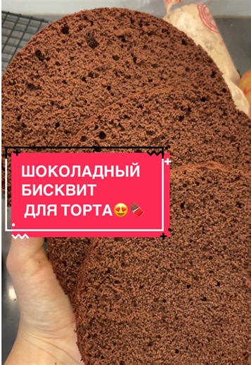 Шоколадный бисквит для торта — базовый рецепт