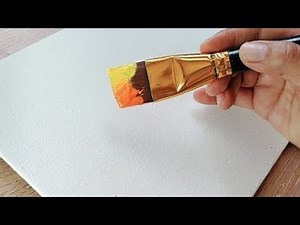 Paint a Stunning Sunset in Minutes | Acrylic Painting for Beginners