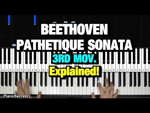 HOW TO PLAY - Beethoven – Pathetique Sonata 3rd Movement (Piano Tutorial Lesson)
