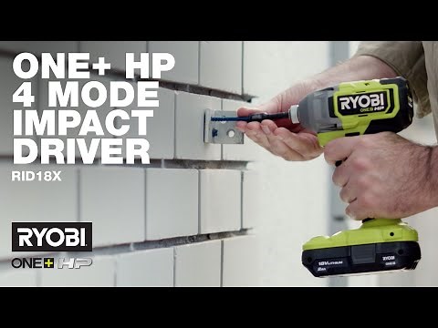RYOBI 18V ONE+ HP™ Brushless 4-Mode Impact Driver (RID18X) in action
