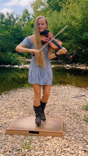 Hillary Klug on Instagram: "Have y’all heard the Crawdad Song? 🦐 🎣 Featuring @domflemons on harmonica and @ketchsecor on vocal harmony 🤩 An honor and a dream come true working with my heroes 😌 #oldtime #dancingfiddler #buckdance #fiddle #crawdadsong @615hideaway"