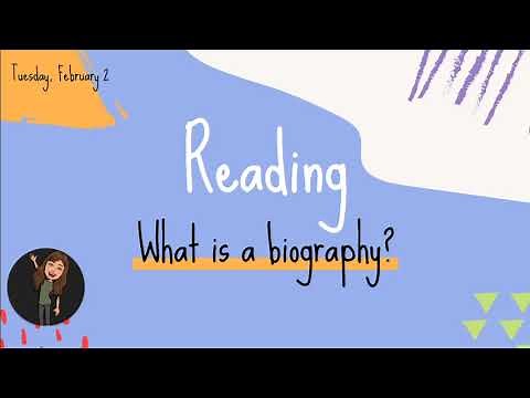 What is a biography?📖