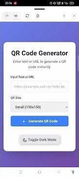 I Made a QR Code Generator Using Only HTML, CSS & JS