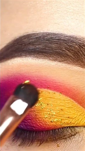 yellow eyeshadow #eyemakeup#makeup