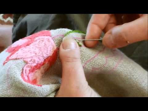 Colcha Embroidery demo preview for Celebracion de Culturas festival