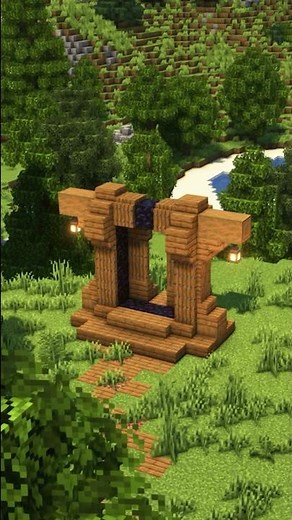 How to Build a Rustic Medieval Nether Portal in Minecraft
