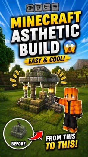 Easy Minecraft Aesthetic Build Tutorial ✨ | #minecraft #shorts #viral #minecraftbuilding