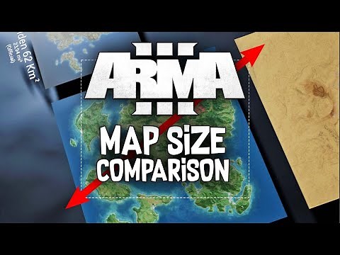 ARMA 3 OFFICIAL MAP SIZE COMPARISON