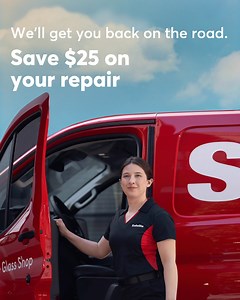 Use promo code SOCIALREP25 and save $25 off your next repair. | Safelite