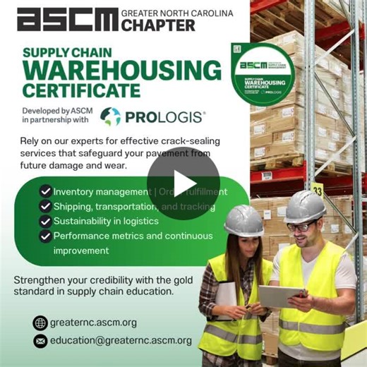 #warehousing #distribution #supplychaincareers #ascm #logistics #professionaldevelopment #ascmgreaternc | ASCM Greater NC Chapter
