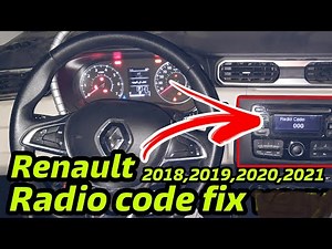 How to enter the radio unlock code in a Renault car?