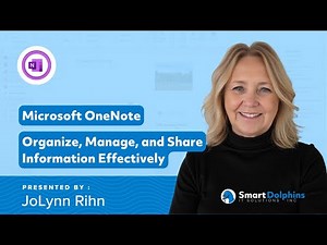 Microsoft OneNote: Organize, Manage, and Share Information Effectively - Hosted by Smart Dolphins