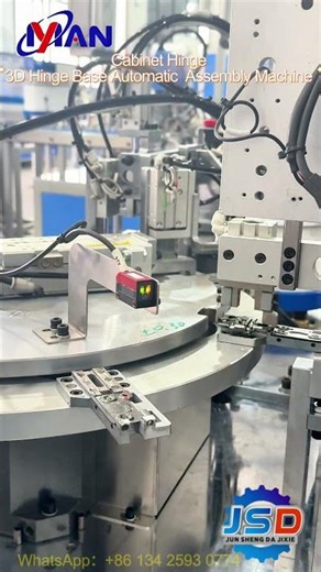 Automatic Assembly Machine for 3D Clip On Hinge Base,Soft Close Hinge Making Machine#assemblymachine