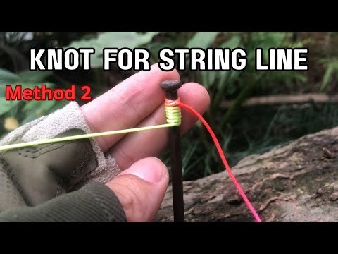 How to tie a knot for String Line - Method 2 - KNOT SHORT