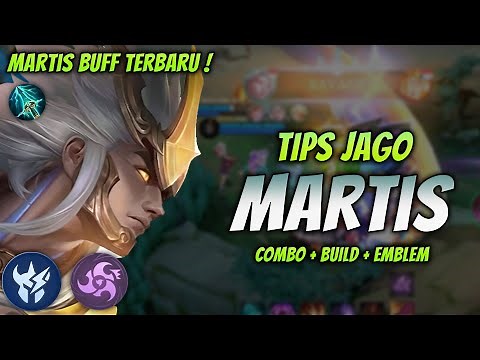 CARA MAIN MARTIS BUFF ! BUILD & EMBLEM MARTIS TERBARU 2025 ! | MARTIS JUNGLER GAMEPLAY