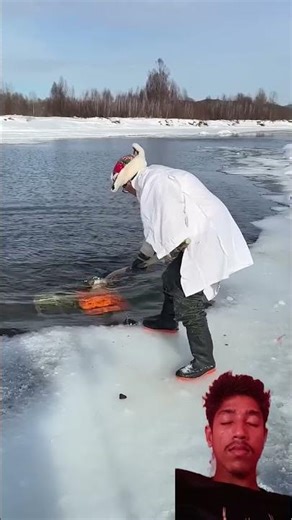 Snow fishing part-5, fish catching #ytshorts