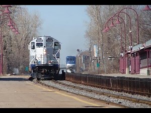 AMT's commuter trains Vendome Montreal 17 April 2008