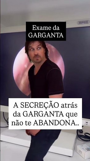 A secreção atrás da GARGANTA que não te abandona!