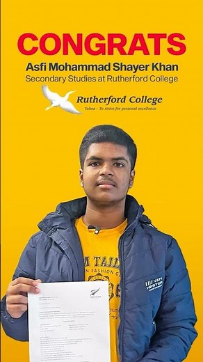 🇳🇿 Admission & Visa Success | Rutherford College, Auckland, New Zealand 🎉