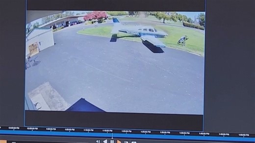 Watch: Plane crash lands at golf course, misses bystander