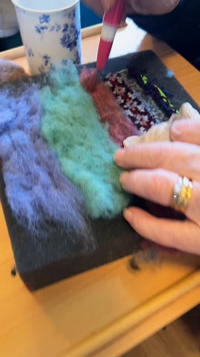Spent a lovely mornin needle feltin wi a local daycare settin makkin ganzies, socks an toorlies 🧦🧶🐑 #peerieoorick #workshop #needlefelting | Peerie Oorick