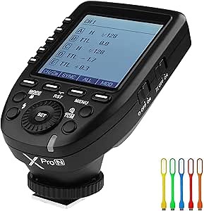 Godox XPro-N i-TTL 2.4G Wireless High Speed Sync 1/8000s X system Flash Trigger Transmitter Compatible for Nikon Cameras,11 Customizable,5 group button,4 function buttons offer convenient manipulation